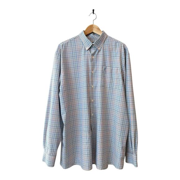 Johnnie O Shirt Button Down Mens Size XL Long Sleeve Cotton Prep Performance - Picture 10 of 10